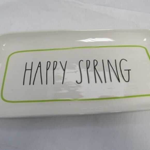 Rae Dunn Happy Spring Platter/Tray - Picture 4 of 8